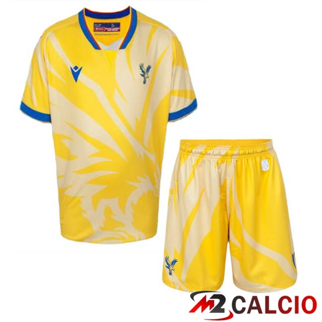 Maglie Calcio Crystal Palace Bambino Seconda Giallo 2024/2025