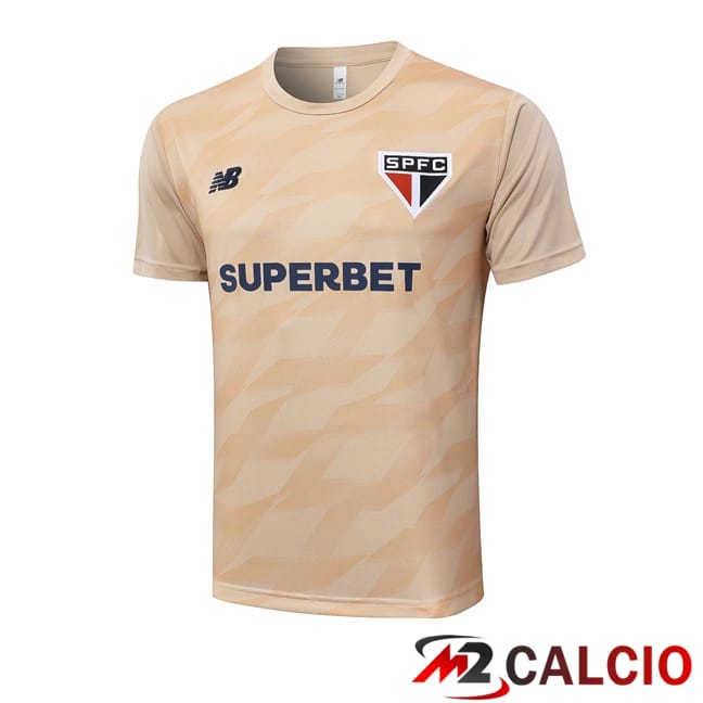 T Shirt Allenamento Sao Paulo FC Giallo 2024/2025