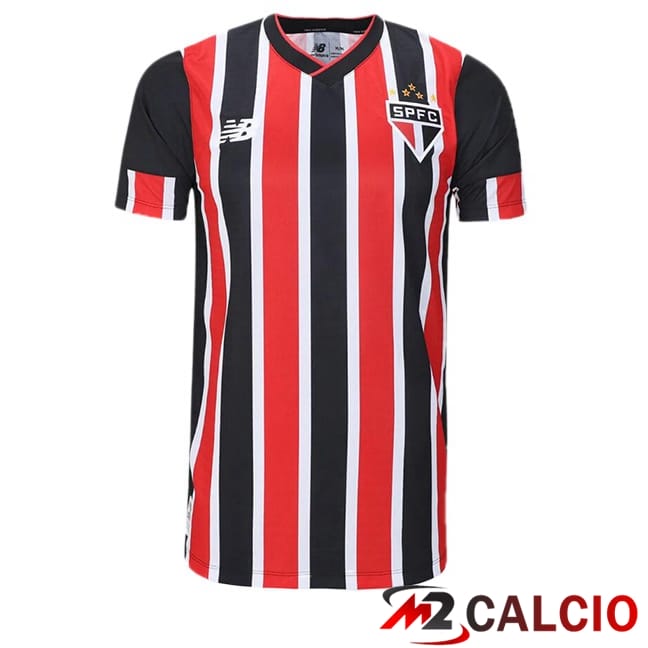 Maglie Calcio Sao Paulo FC Seconda Nero Rosso 2024/2025