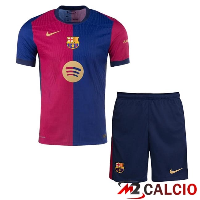 Maglie Calcio FC Barcellona Bambino Prima Blu Rosso 2024/2025