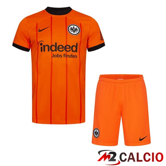 Maglie Calcio Eintracht Frankfurt Bambino Terza Arancia 2024/2025