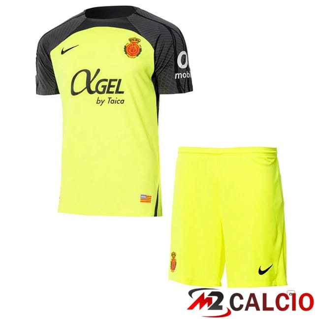 Maglie Calcio RCD Mallorca Bambino Seconda Giallo 2024/2025