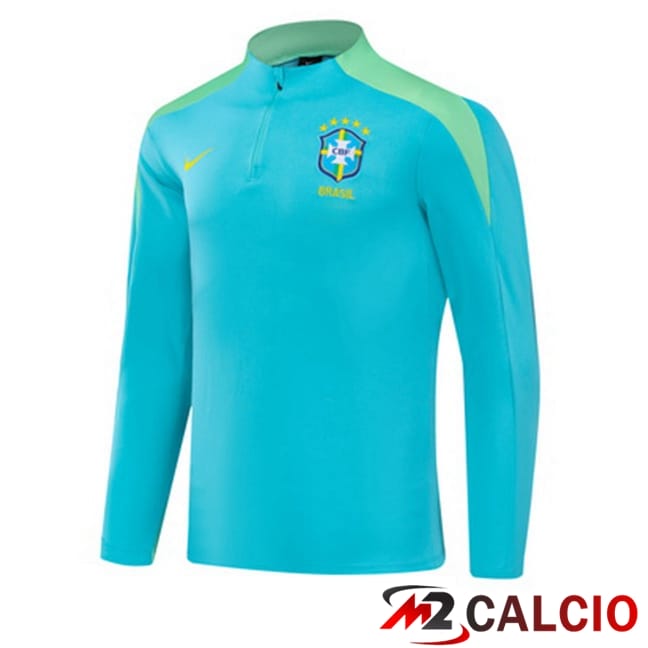 Felpa Allenamento Brasile Verde 2024/2025