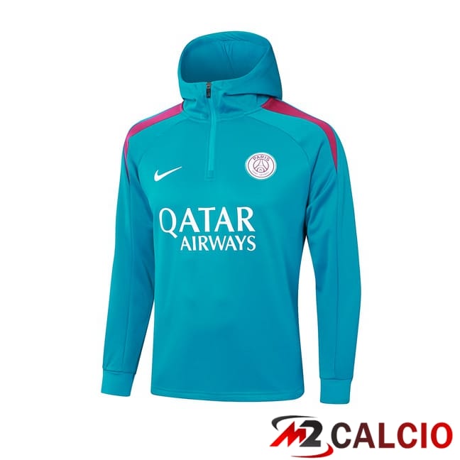 Felpa Con Cappuccio Paris PSG Blu 2024/2025