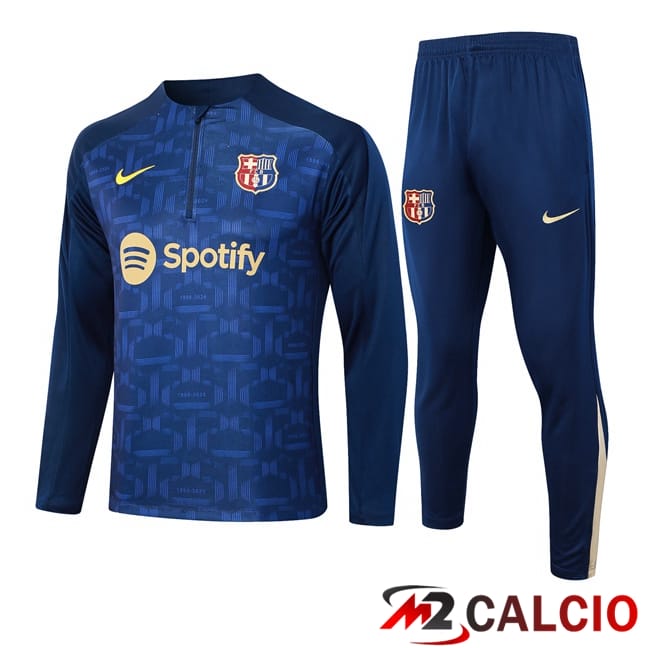 Insieme Tuta Calcio FC Barcellona Blu Reale 2024/2025