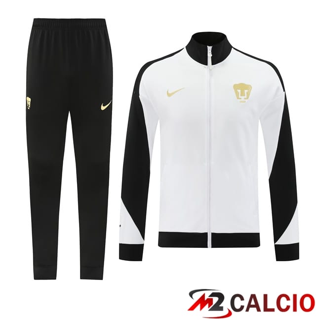 Insieme Tuta Calcio - Giacca Pumas UNAM Bianco 2024/2025