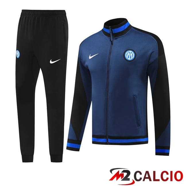 Insieme Tuta Calcio - Giacca Inter Milan Blu Reale 2024/2025