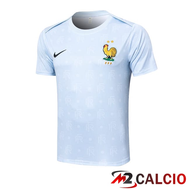T Shirt Allenamento Francia Blu 2024/2025