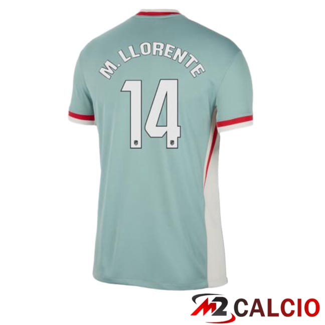Maglie Calcio Atletico Madrid (M. LLORENTE 14) Seconda Verde 2024/2025