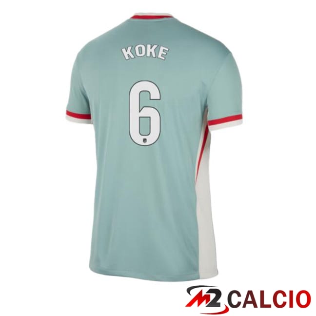 Maglie Calcio Atletico Madrid (KOKE 6) Seconda Verde 2024/2025