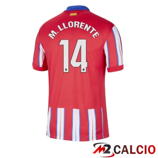 Maglie Calcio Atletico Madrid (M. LLORENTE 14) Prima Rosso 2024/2025