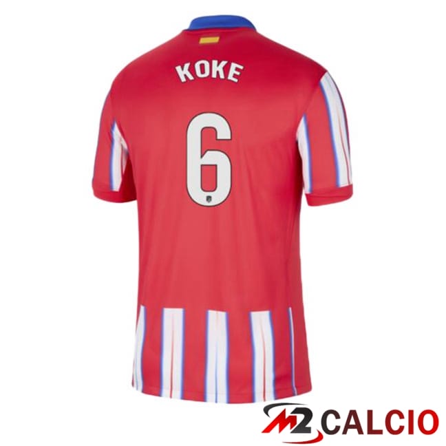 Maglie Calcio Atletico Madrid (KOKE 6) Prima Rosso 2024/2025