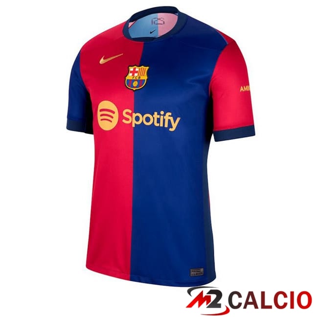 Maglie Calcio FC Barcellona Prima Spotify Blu Rosso 2024/2025