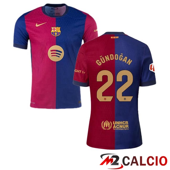 Maglie Calcio FC Barcellona (GÜNDOĞAN 22) Prima Blu Rosso 2024/2025