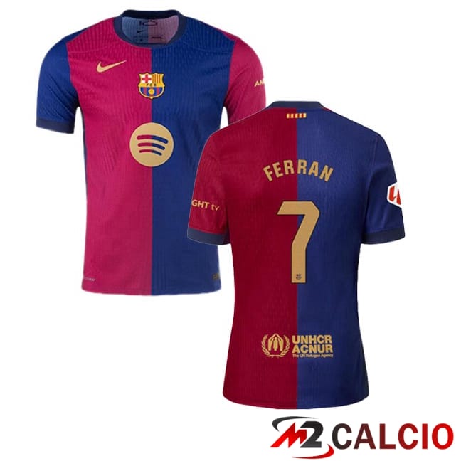 Maglie Calcio FC Barcellona (FERRAN 7) Prima Blu Rosso 2024/2025