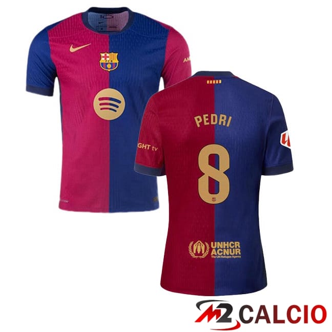 Maglie Calcio FC Barcellona (PEDRI 8) Prima Blu Rosso 2024/2025