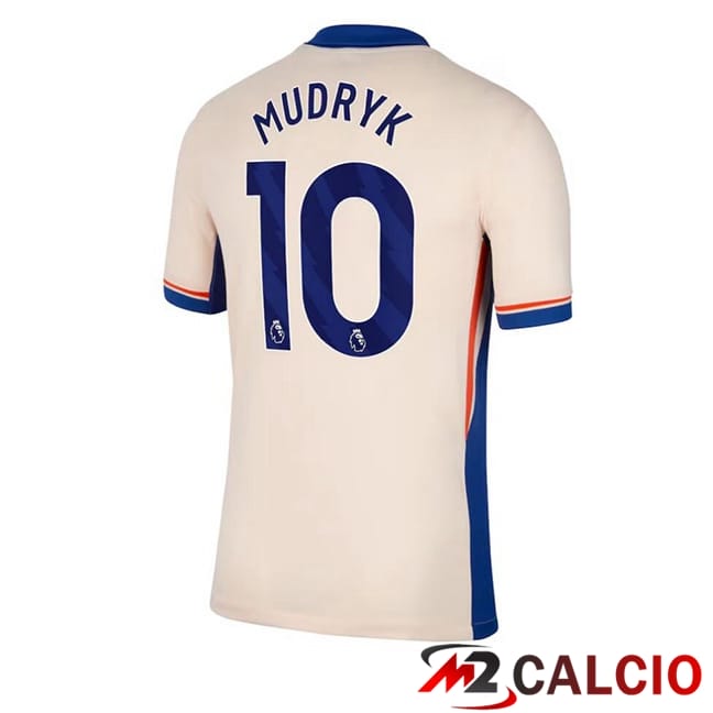 Maglie Calcio FC Chelsea (Mudryk 10) Seconda Giallo 2024/2025