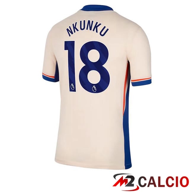 Maglie Calcio FC Chelsea (Nkunku 18) Seconda Giallo 2024/2025