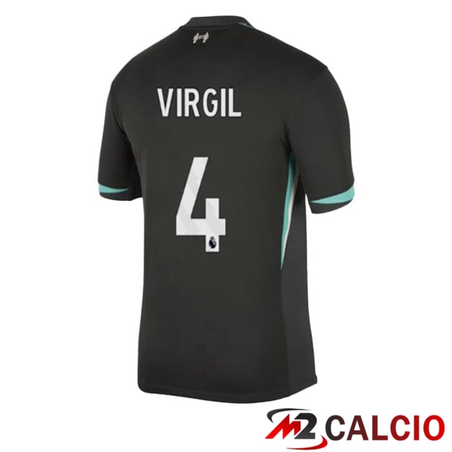 Maglie Calcio FC Liverpool (VIRGIL 4) Seconda Nero 2024/2025