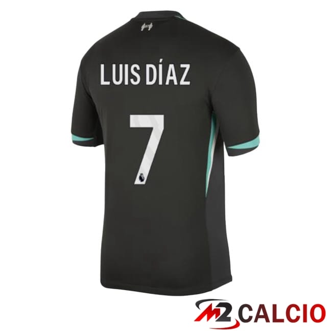 Maglie Calcio FC Liverpool (LUIS DÍAZ 7) Seconda Nero 2024/2025