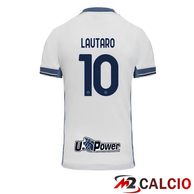 Maglie Calcio Inter Milan (LAUTARO 10) Seconda Bianco 2024/2025