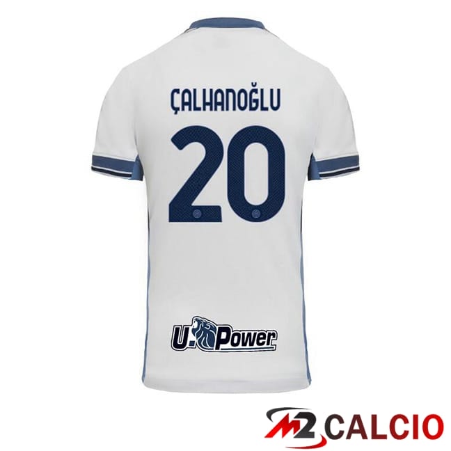 Maglie Calcio Inter Milan (ÇALHANOĞLU 20) Seconda Bianco 2024/2025