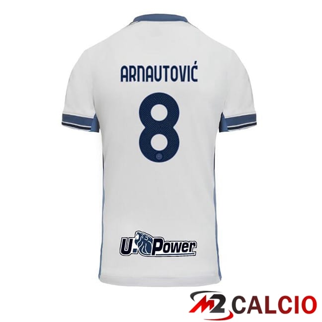 Maglie Calcio Inter Milan (ARNAUTOVIĆ 8) Seconda Bianco 2024/2025