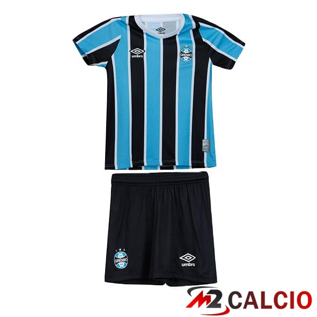 Maglie Calcio Gremio Bambino Prima Nero Blu 2024/2025