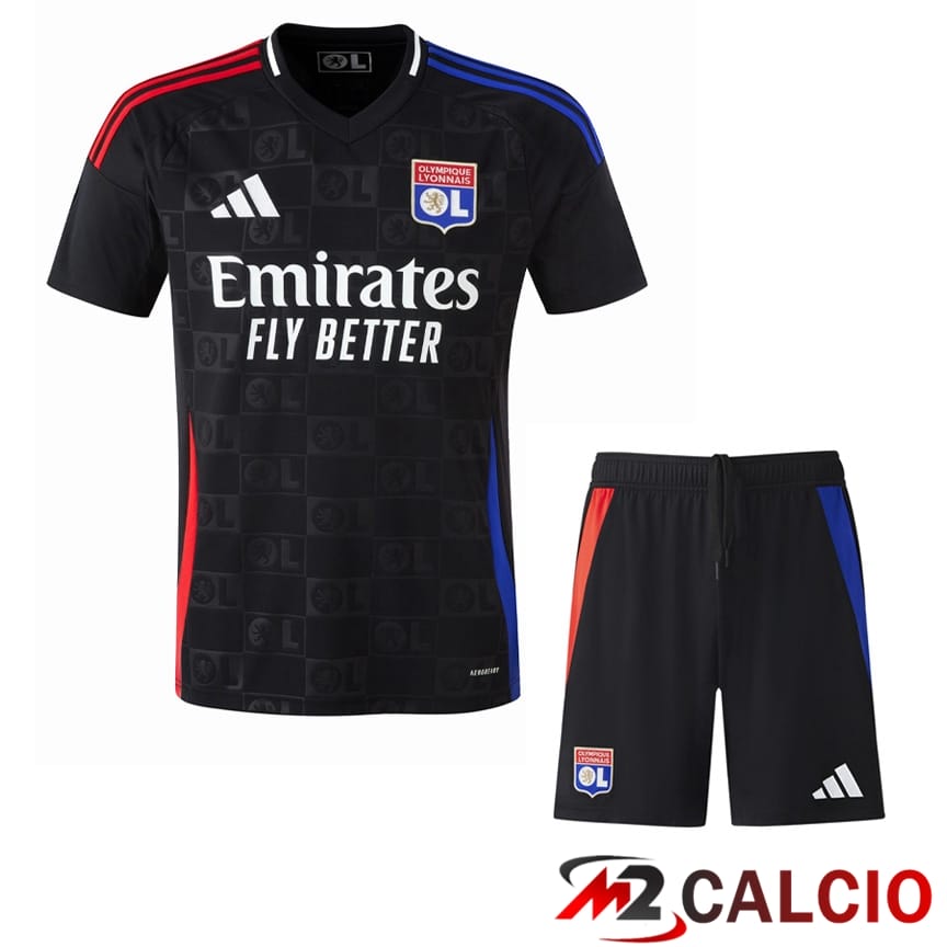 Insieme Maglie Calcio Lione OL Seconda + Pantaloncini 2024/2025