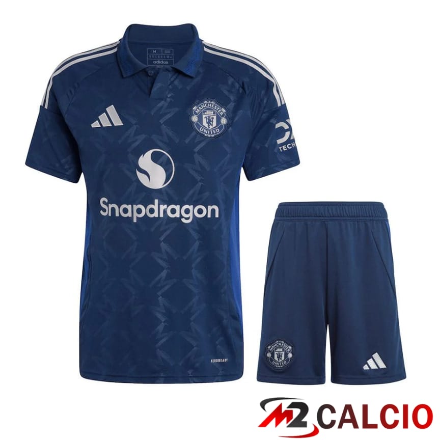 Insieme Maglie Calcio Manchester United Seconda + Pantaloncini 2024/2025