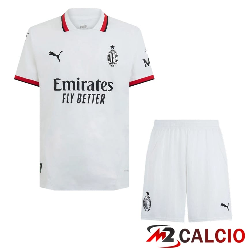 Insieme Maglie Calcio AC Milan Seconda + Pantaloncini 2024/2025