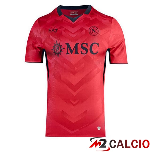 Maglie Calcio SSC Napoli Portiere Rosso 2024/2025