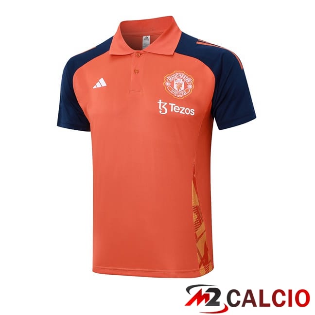 Maglia Polo Manchester United Arancia 2024/2025