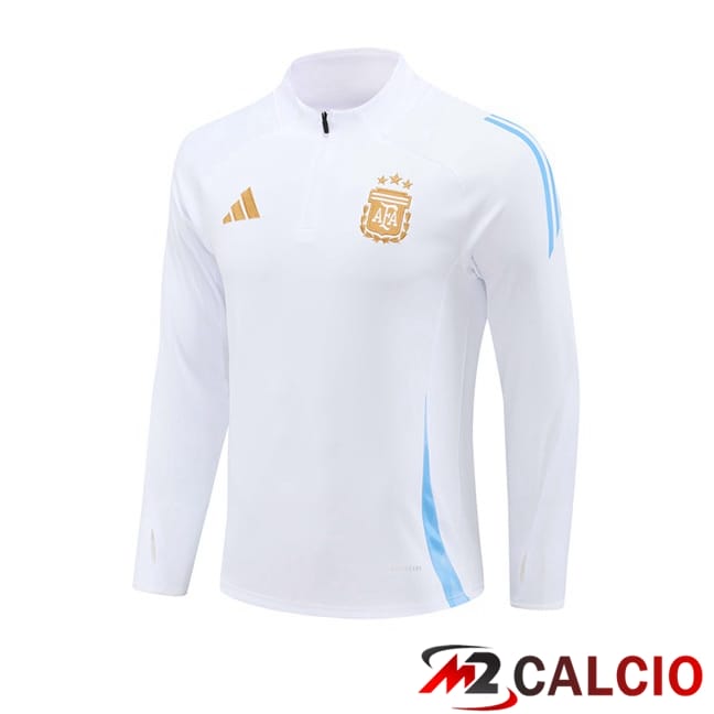 Felpa Allenamento Argentina Bianco 2024/2025