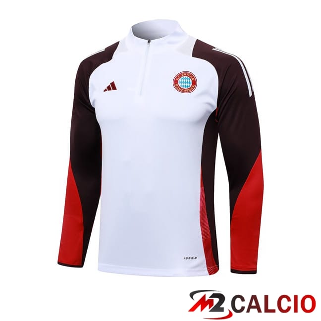 Felpa Allenamento Bayern Monaco Bianco 2024/2025