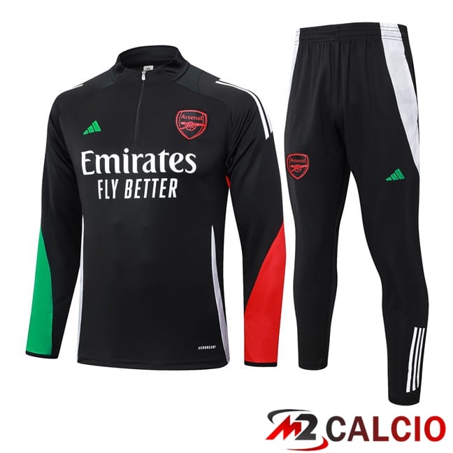 Insieme Tuta Calcio Arsenal Nero 2024/2025