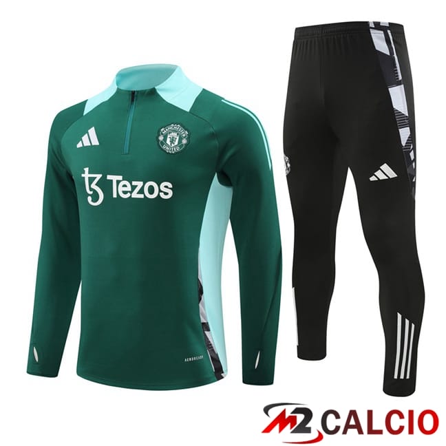 Insieme Tuta Calcio Manchester United Verde 2024/2025