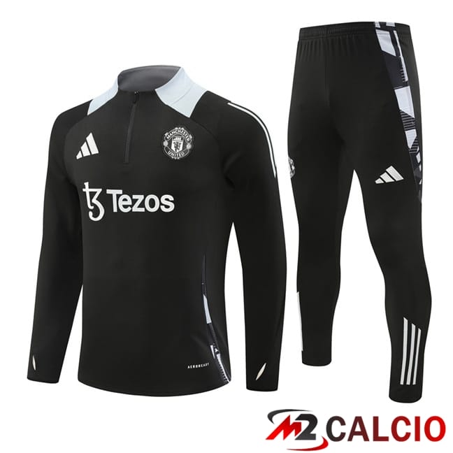 Insieme Tuta Calcio Manchester United Nero 2024/2025