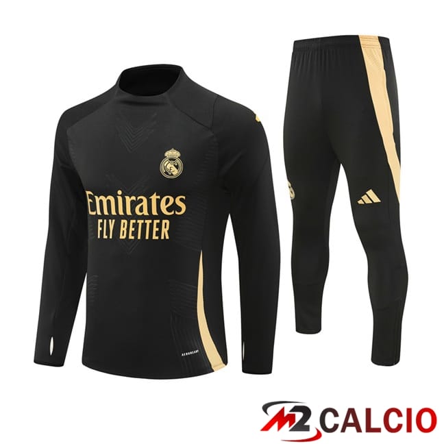 Insieme Tuta Calcio Real Madrid Nero 2024/2025