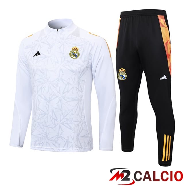 Insieme Tuta Calcio Real Madrid Bianco 2024/2025