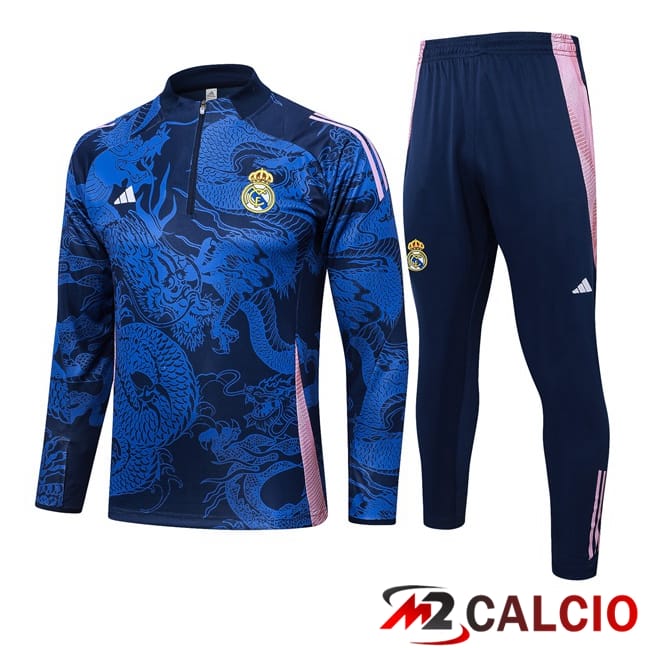 Insieme Tuta Calcio Real Madrid Blu Reale 2024/2025
