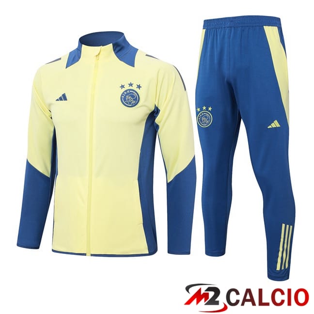 Insieme Tuta Calcio - Giacca AFC Ajax Giallo 2024/2025