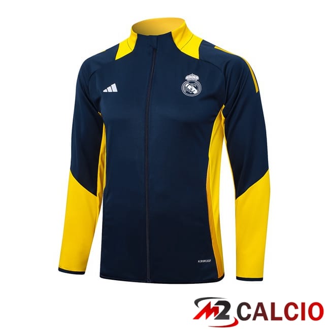 Giacca Calcio Real Madrid Blu Reale Giallo 2024/2025
