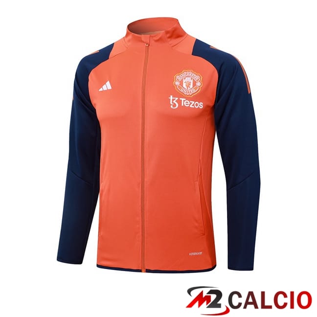 Giacca Calcio Manchester United Arancia 2024/2025