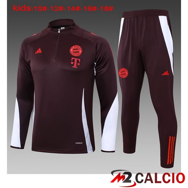 Insieme Tuta Calcio Bayern Monaco Bambino Rosso 2024/2025