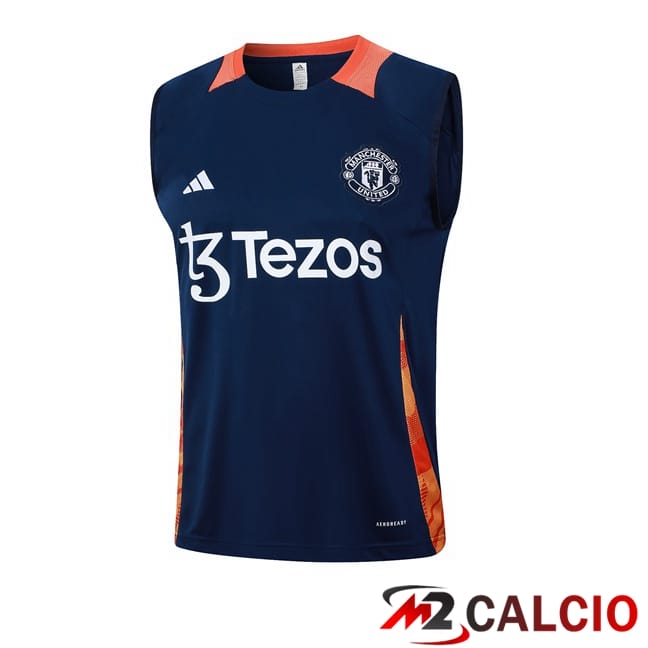Canotta Allenamento Manchester United Blu Reale 2024/2025