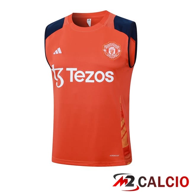 Canotta Allenamento Manchester United Arancia 2024/2025