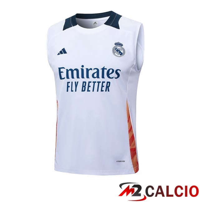 Canotta Allenamento Real Madrid Bianco 2024/2025