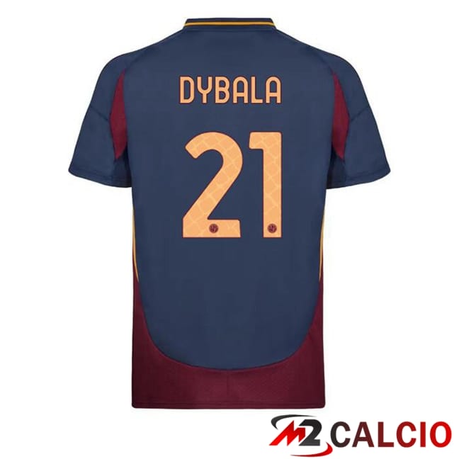 Maglie Calcio AS Roma (DYBALA 21) Terza Blu Reale 2024/2025