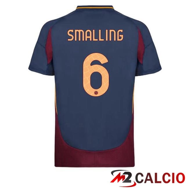Maglie Calcio AS Roma (SMALLING 6) Terza Blu Reale 2024/2025